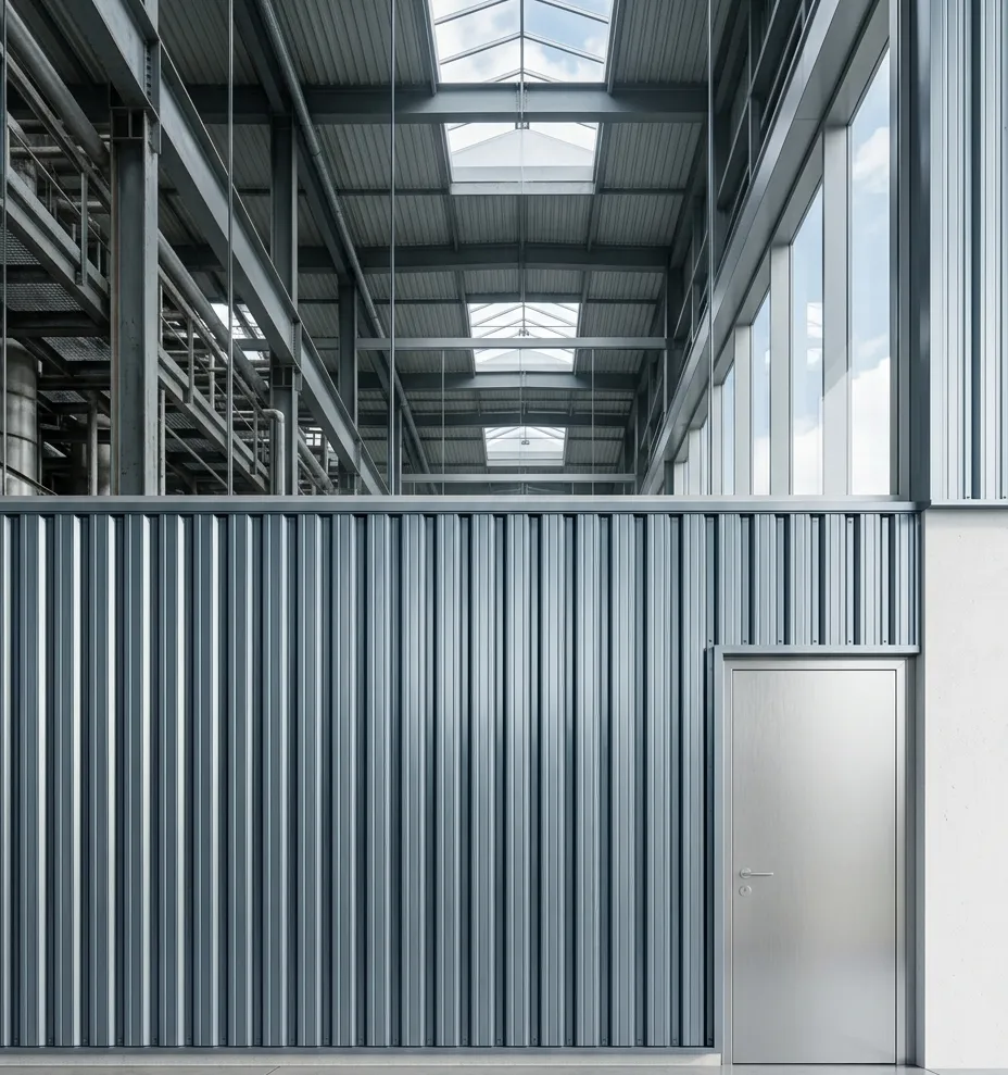 Architectural steel cladding for commercial exteriors and interiors in UAE